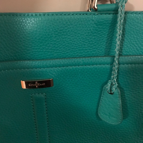 Cole Haan turquoise tote - Picture 3 of 5